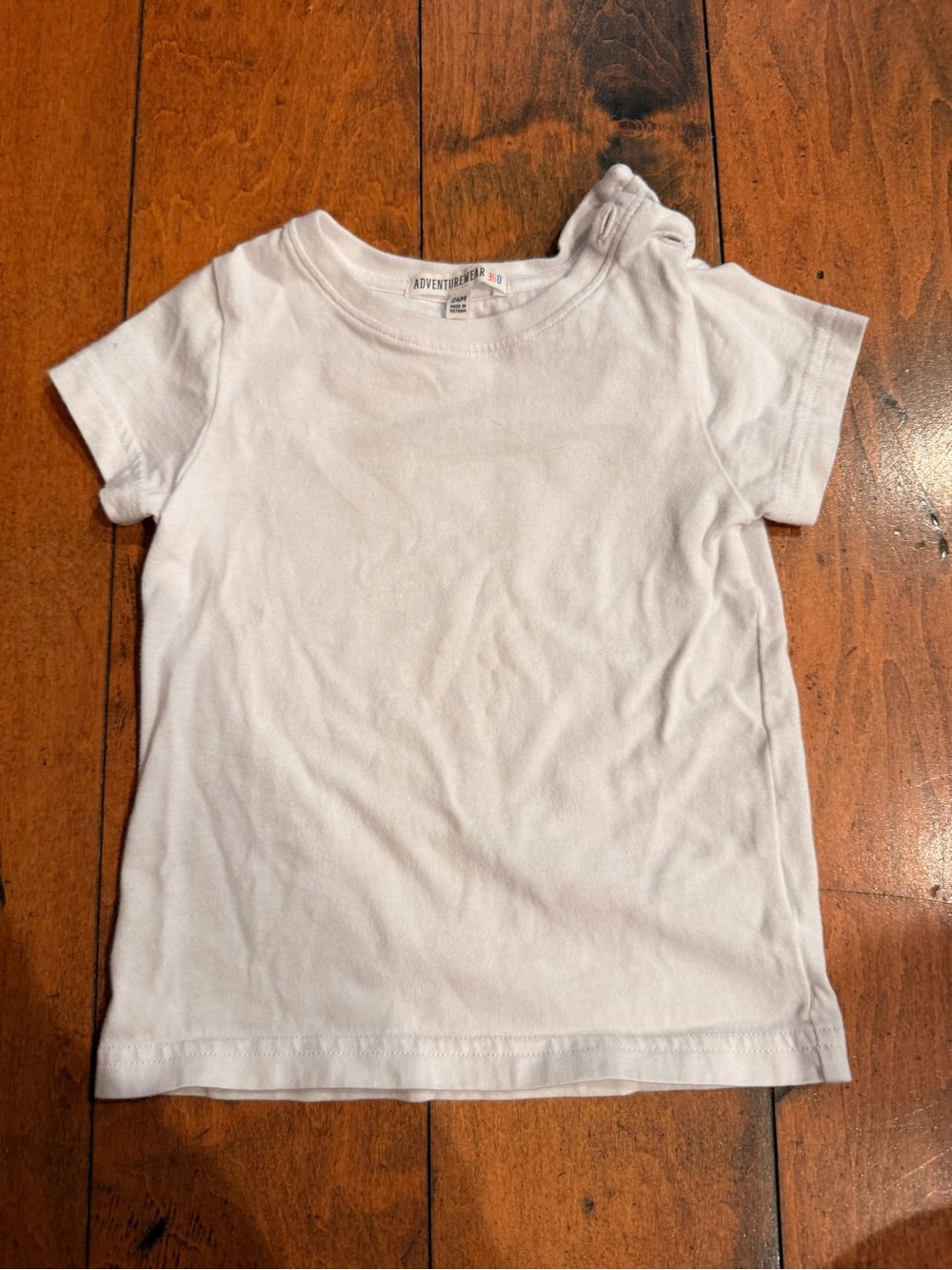 Kids White Short Sleeve Tee